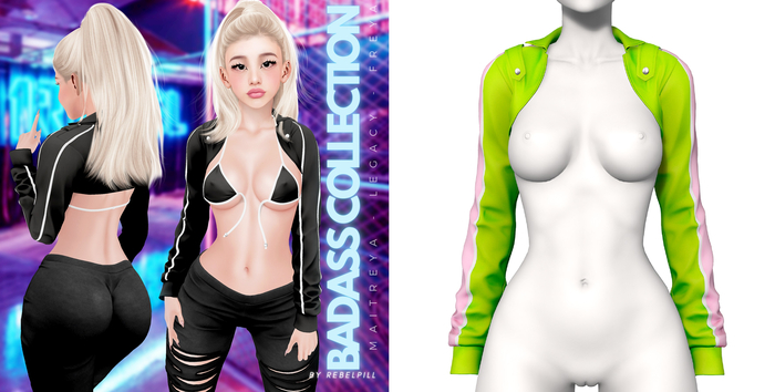 Rebelpill - BadAss Collection Jacket Neon Green