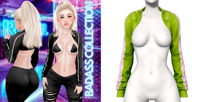 Rebelpill - BadAss Collection Jacket Lime