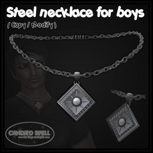 [CS] : + Steel necklace +  for boys