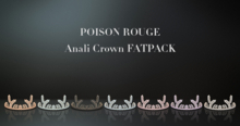 POISON ROUGE Anali Crown FATPACK 