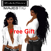 FREE woman hair " Sarena " majestic promo hair freebie hair kostenlos Gift Haare neko cabelo pelo long hair black hair