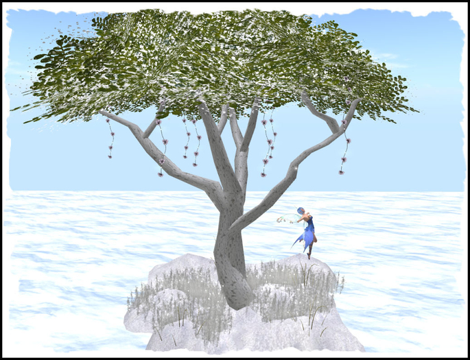 WINTER / CHRISTMAS ANIMATED FAIRY TREE SNOWY