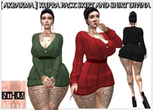 [ AKBARMA ] KUPRA PACK SKIRT AND SHIRT DIVINA
