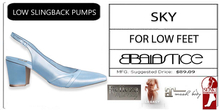 Baiastice_Low Slingback Pumps-Sky