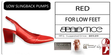 Baiastice_Low Slingback Pumps-Red