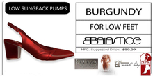 Baiastice_Low Slingback Pumps-Burgundy