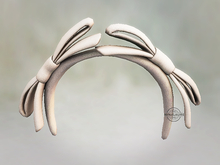 *LODE* Head Accessory - Belle Rose Bows [latte]