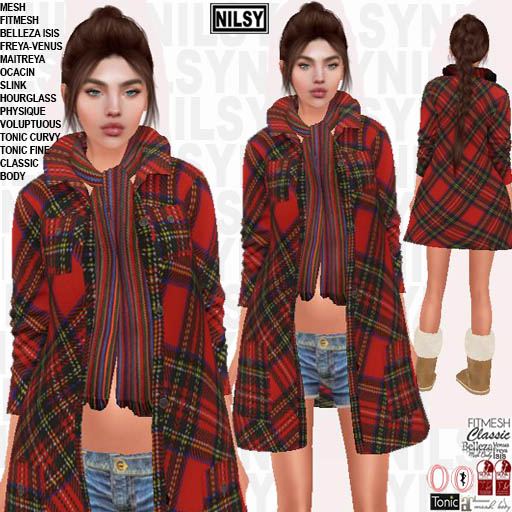 TARTAN COAT OUTFIT,ALL BODIES