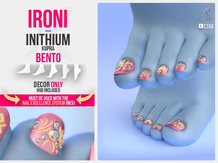 TOE . NAIL . RING . JEWEL . FEET . FOOT . INITHIUM