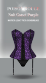 POISON ROUGE Nuit Corset Purple