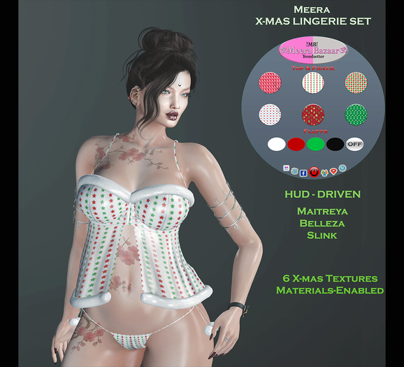 DEMO- !MB! MEERA- X-MAS  LINGERIE SET