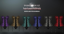 POISON ROUGE Nuit Corset FATPACK