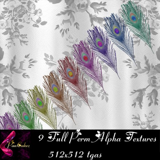 *PCz* Alpha Peacock Feather Textures