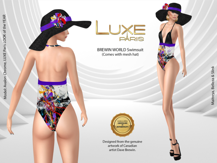LUXE Paris BREWIN WORLD Swimsuit