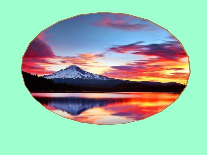Oval Landscape-Reflections