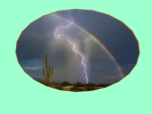 Oval Landscape-Desert Storm