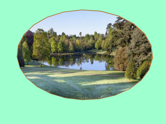 Oval Landscape-A Perfect Pond