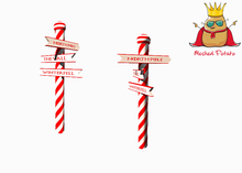 Mesh Place - Christmas North Pole Sign - Full Perm Mesh