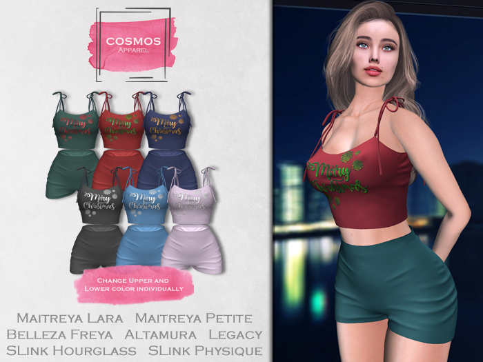 [COSMOS] Kristina Tank Set Xmas / 6 Colors Fatpack