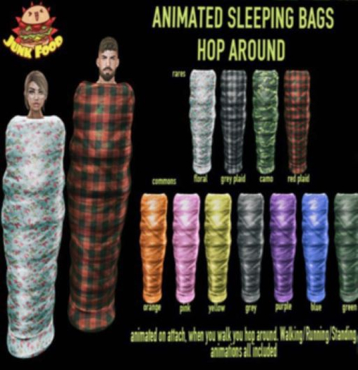 Junk Food - Sleeping Bag Yellow