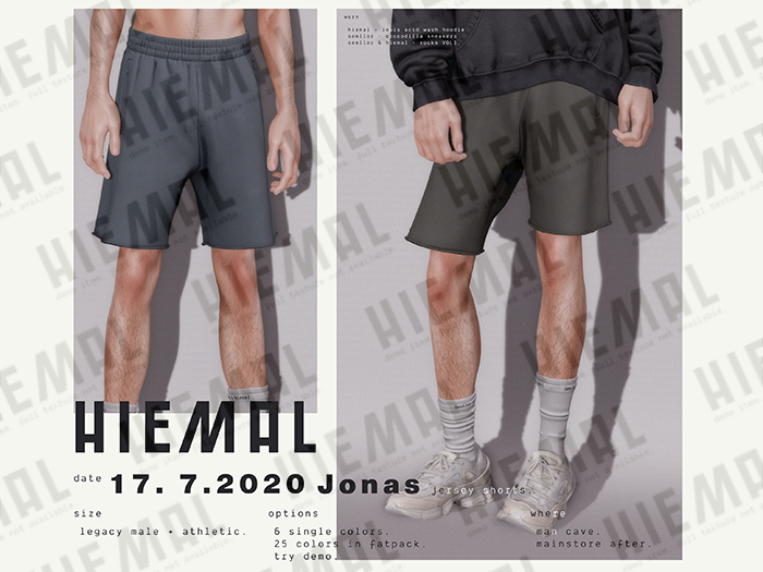Hiemal - Jonas Jersey Shorts Demo
