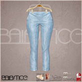 Baiastice_Low Rise Turn Up Trousers-Sky