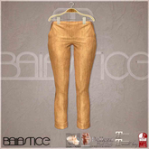 Baiastice_Low Rise Turn Up Trousers-Saffron