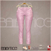 Baiastice_Low Rise Turn Up Trousers-Pink
