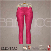 Baiastice_Low Rise Turn Up Trousers-Fuchsia