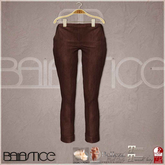 Baiastice_Low Rise Turn Up Trousers-Chestnut