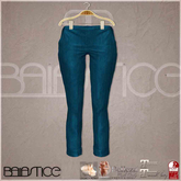 Baiastice_Low Rise Turn Up Trousers-Blue