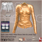 Baiastice_Button Up Shirt-Saffron