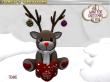 BMC2083 -  ADORABLE GIFT - ALL I WANT FOR CHRISTMAS IS YOU - RUDOLPH.
