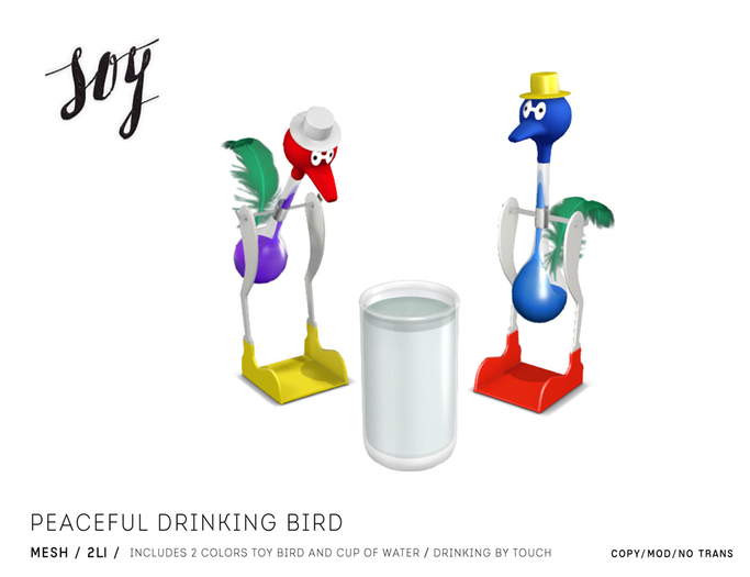 Soy. Peaceful Drinking Bird [addme]