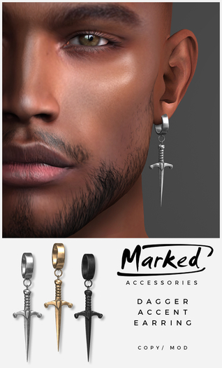MARKED - Dagger Accent Earring