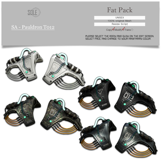 :::SOLE::: SA - Pauldron T012 (Fat Pack)