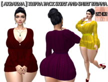 [ AKBARMA ] KUPRA PACK SKIRT AND SHIRT BRIANA