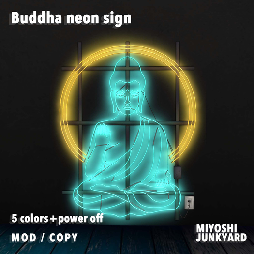 [MJY] Buddha neon sign