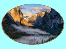Retro Landscape-Yosemite Valley