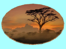 Retro Landscape-African Savanna