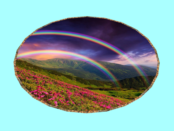 Retro Landscape-Rainbows