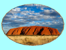 Retro Landscape-Ayers Rock (Australia)