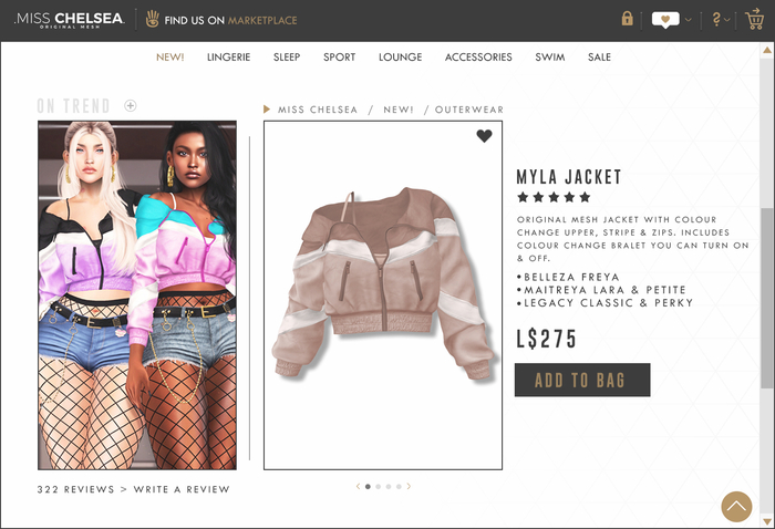 .miss chelsea. Myla Jacket Nude