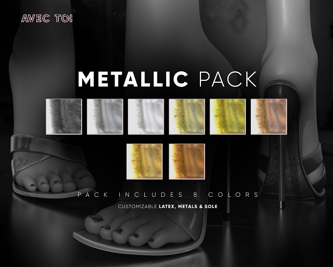 AVEC TOI - Sultry Slides METALLIC PACK