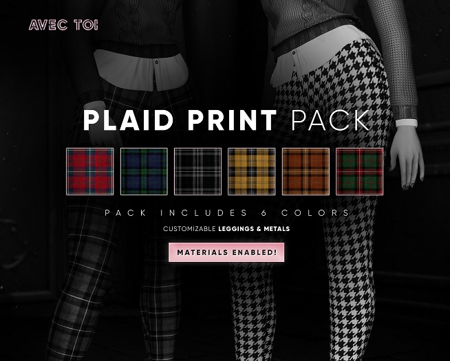 AVEC TOI - Lana Leggings PLAID PRINT