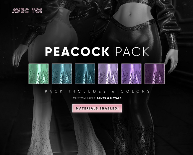 AVEC TOI - Night Fever Pants PEACOCK PACK