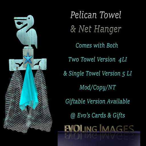 Toalha Pelican e suporte de rede copiáveis