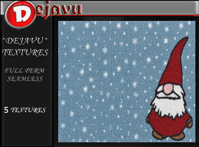 ^Dejavu^ Full Perm Christmas Rug Texture 14