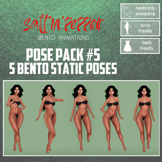 s'n'p - bento pose pack #5