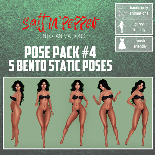 s'n'p - bento pose pack #4
